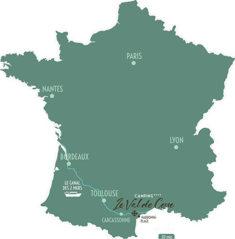 camping bord du canal occitanie