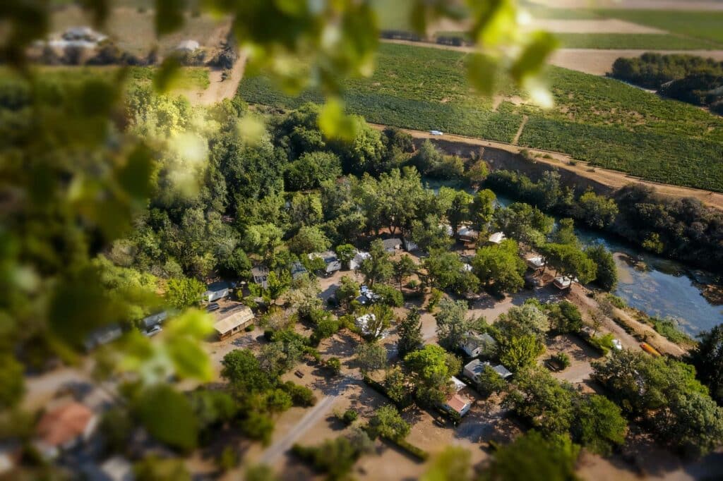Camping Vale de Cesse Vue aérienne