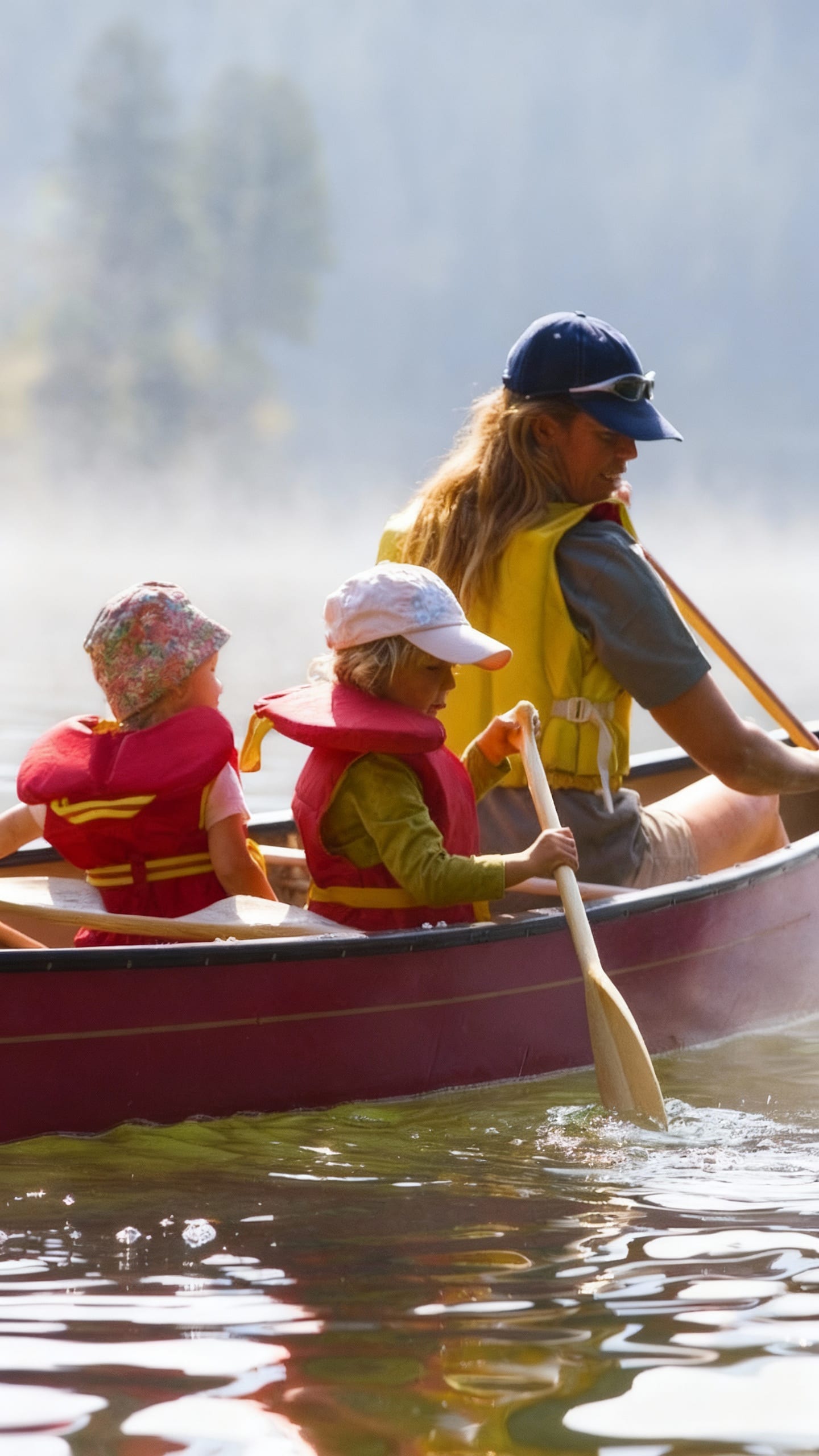 balades en famille en canoe
